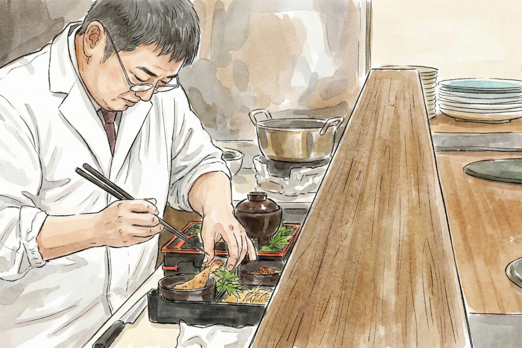 きせつ料理たく味-厨房カウンター